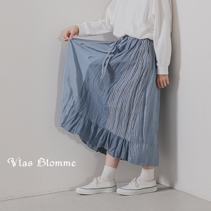 【新品未使用】Vlas blomme ヴラスブラム　スカート 40%OFF】Vlas Blomme ヴラスブラム ブラスブラム リネン