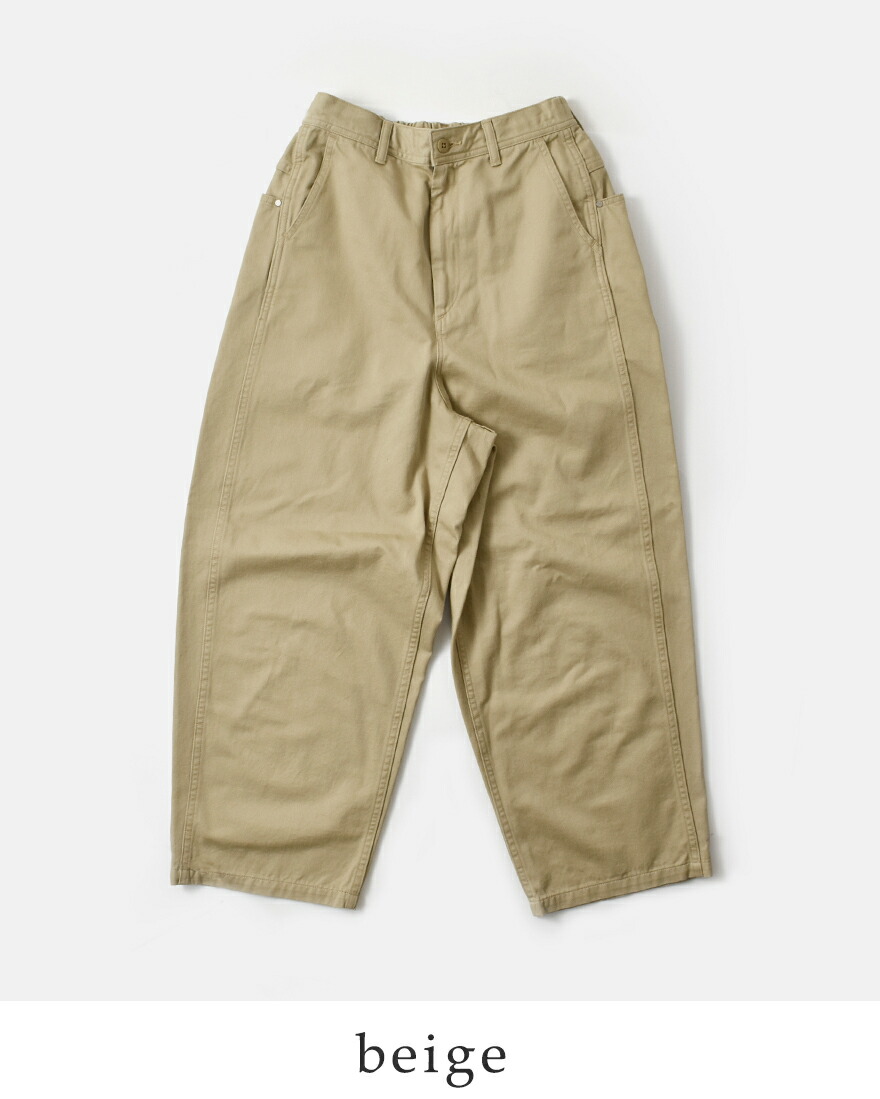 D.M.G. ドミンゴ コットンツイル ボリューム イージー パンツ 14-0366t