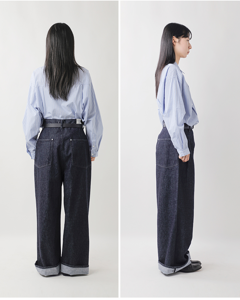 D.M.G. ドミンゴ 11ozデニム ツータック シックレッグ パンツ 14-0374d