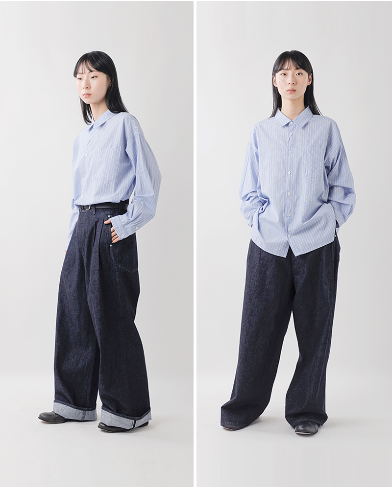 D.M.G. ドミンゴ 11ozデニム ツータック シックレッグ パンツ 14-0374d