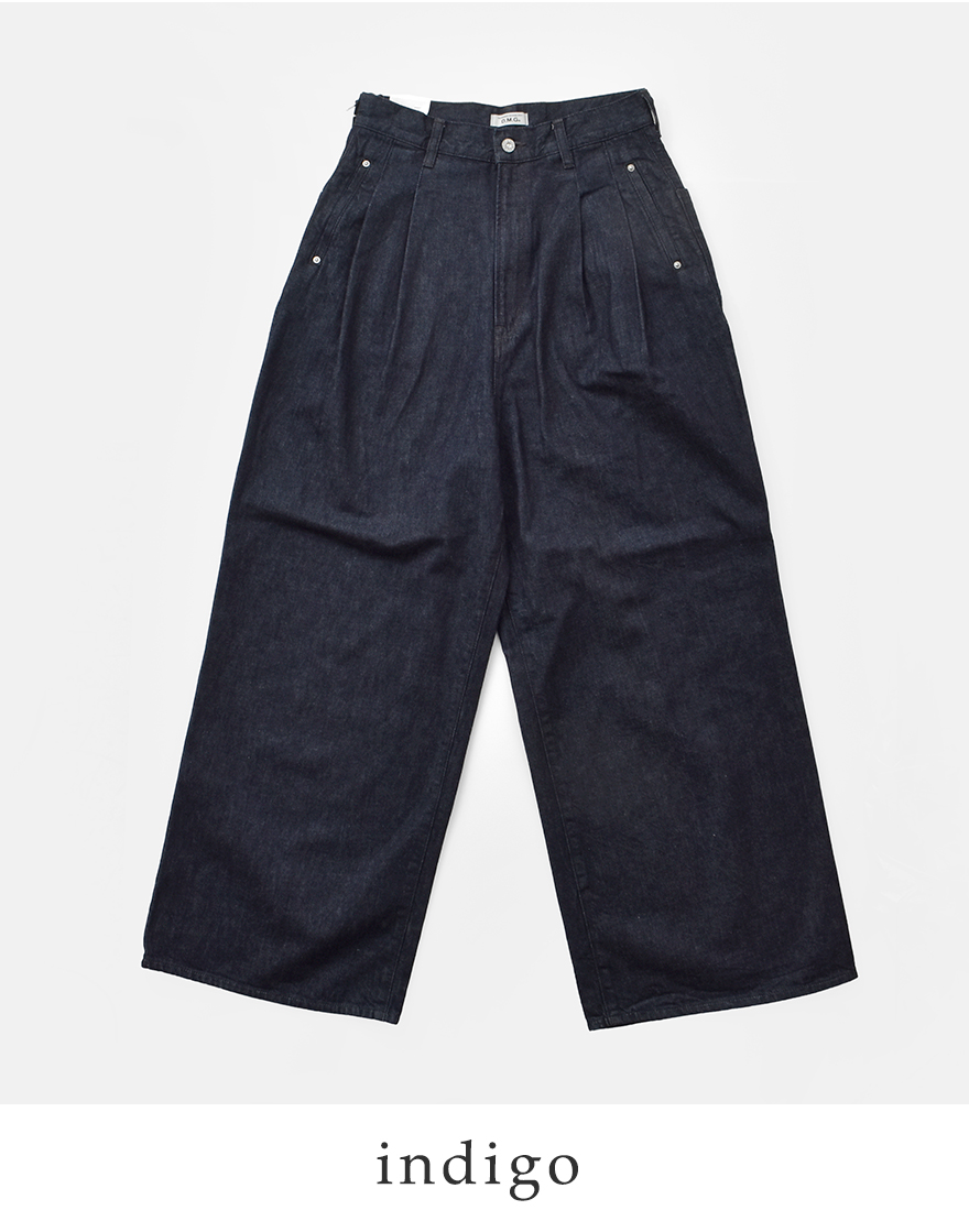 D.M.G. ドミンゴ 11ozデニム ツータック シックレッグ パンツ 14-0374d