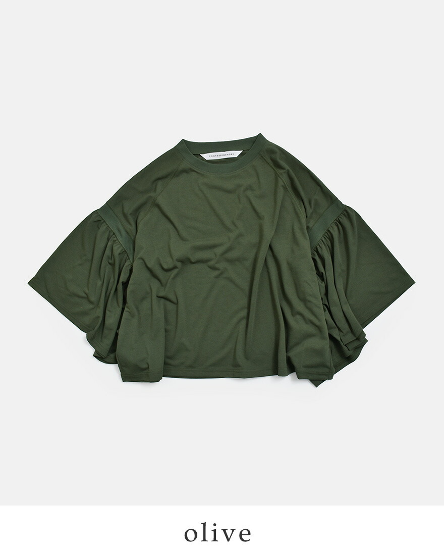 【COGTHEBIGSMOKE/コグザビッグスモーク】ギャザースリーブT未着用 COGTHEBIGSMOKE（コグ ザ ビッグスモーク） ギャザースリーブ Tシャツ