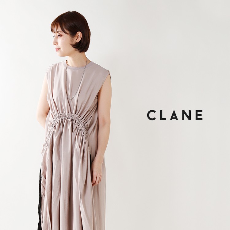 Clane クラネ ウエストデザインギャザーワンピース 5061 Aranciato 通販 Paypayモール