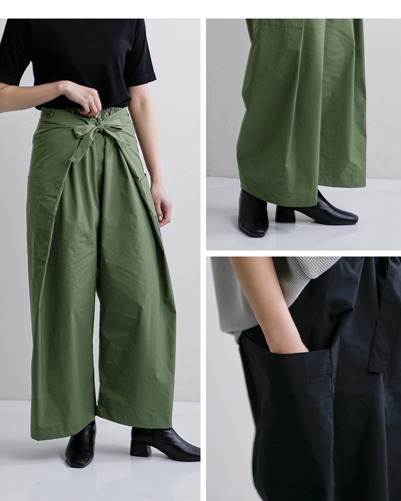 COGTHEBIGSMOKE(コグザビッグスモーク)ハイカウントPLストレッチラップトラウザーパンツKARAWRAPTROUSERS14602-250-1114-1