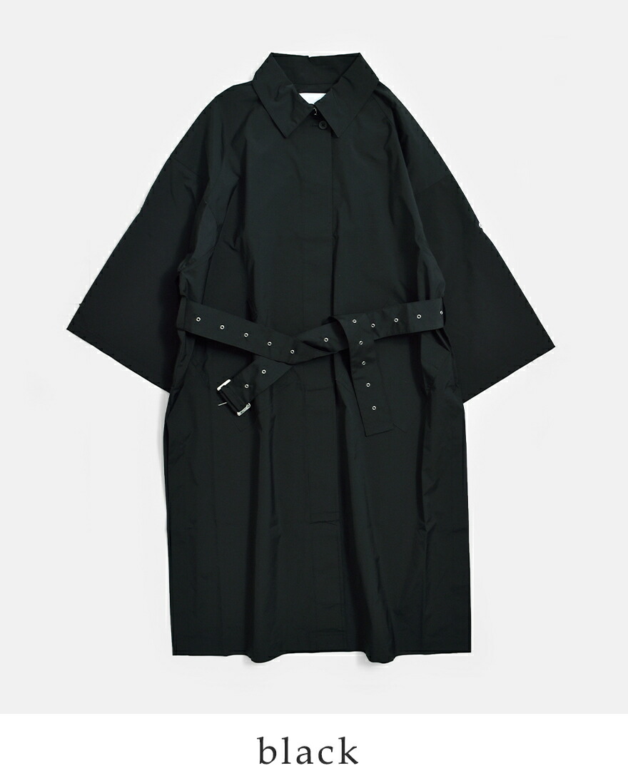 コグザビッグスモーク COGTHEBIGSMOKE ハイカウントPLストレッチ ステンカラーコート HOLLY COAT 14802-250-801-1 レディース 春夏 2026ss新作の画像