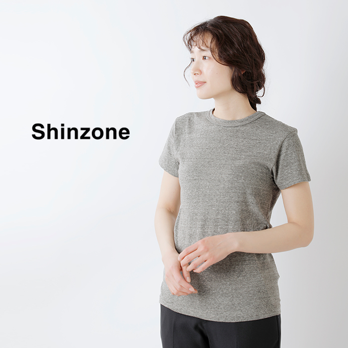 Shinzone シンゾーン コットン クルーネック 半袖 Tシャツ CREW