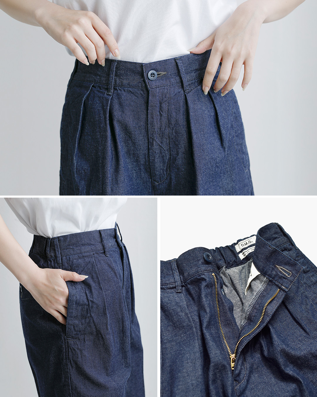 D.M.G. ドミンゴ 8ozデニム トラウザー ショートパンツ 15-0406d
