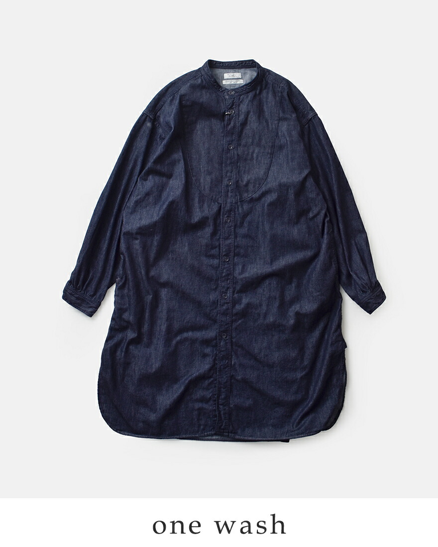 D.M.G. セール【40%OFF】ドミンゴ コットン デニム ギャザー ロング