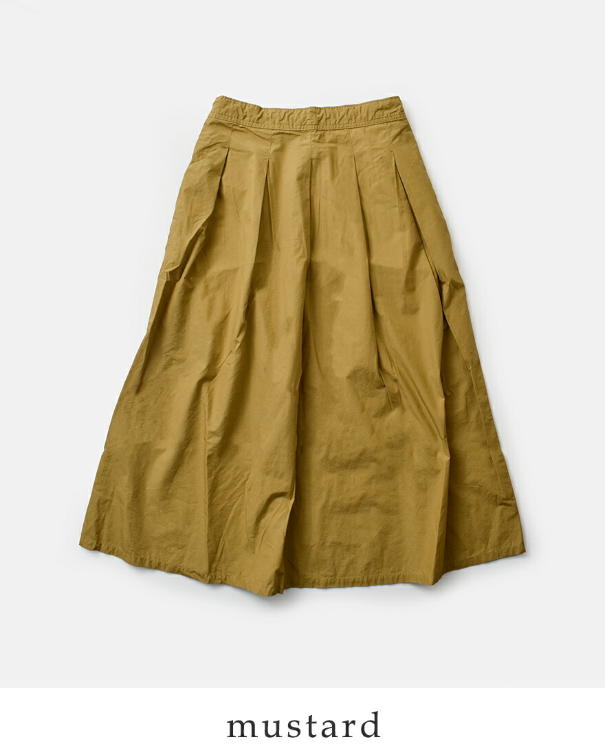 D.M.G. ドミンゴ コットン タック フレアスカート 17-0524x レディース