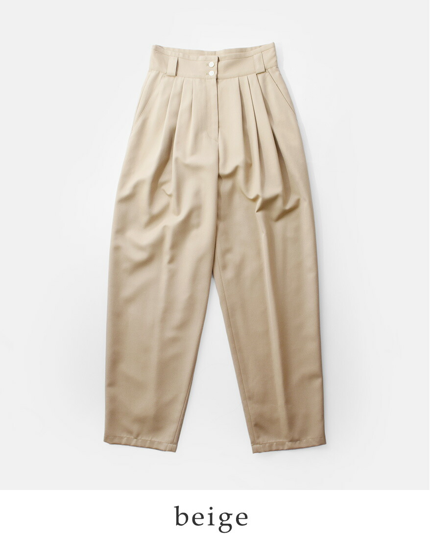 CLANE（クラネ） 【30%OFF】クラネ ワイド ベルト タック パンツ 17110