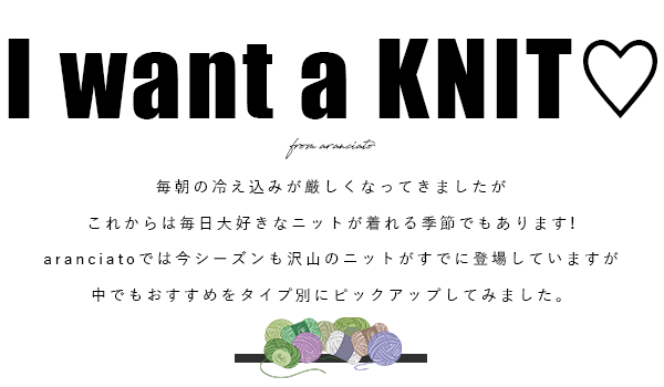 I want a KNIT!-毎日着たい大好きなニット-