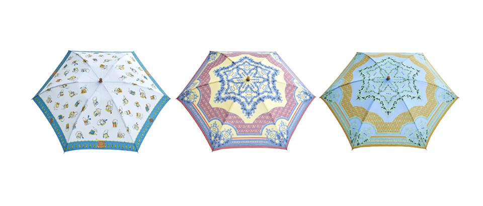manipuri<br>UV加工晴雨兼用グラフィックプリント折りたたみ傘