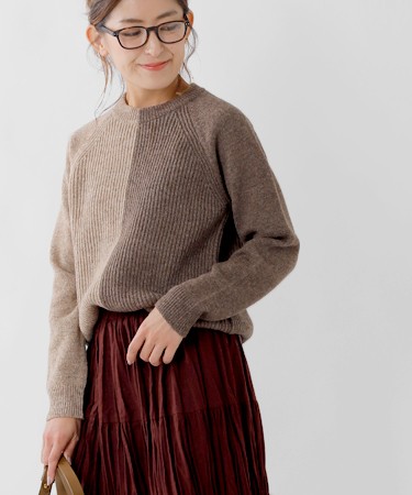 soglia(ソリア) ラグランスリーブウールセーター“LERWICK Sweater” lerwick-sweater