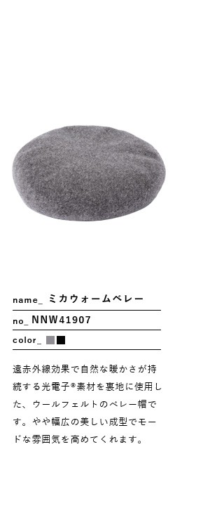 THE NORTH FACE(ノースフェイス)<br>ウールミカウォームベレー帽“Mica Warm Beret” nnw41907