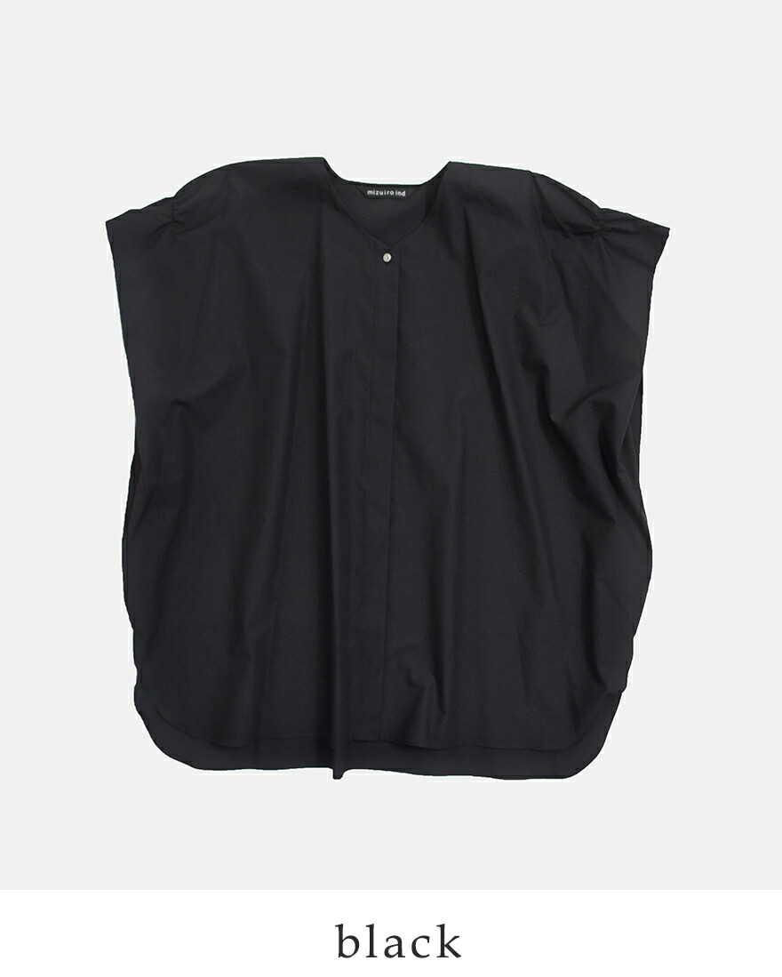 MIZUIRO ミズイロインド mizuiro ind コットン Vネック ワイド