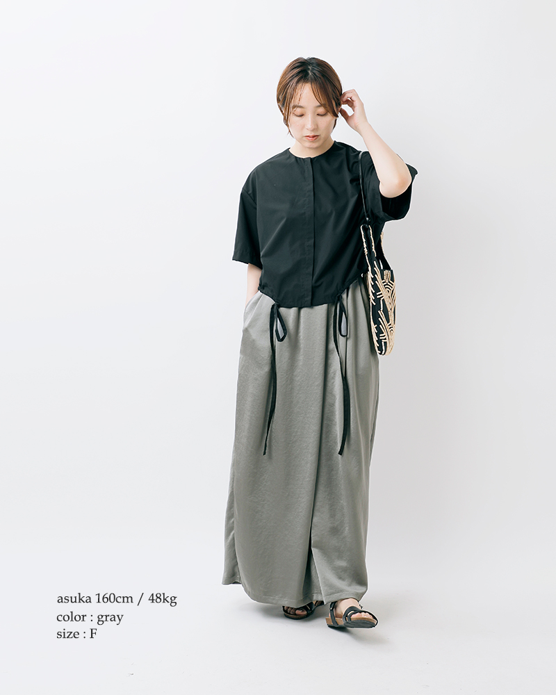 mizuiro ind シアーギャザーダブルヘムスカート｜ MARcourt