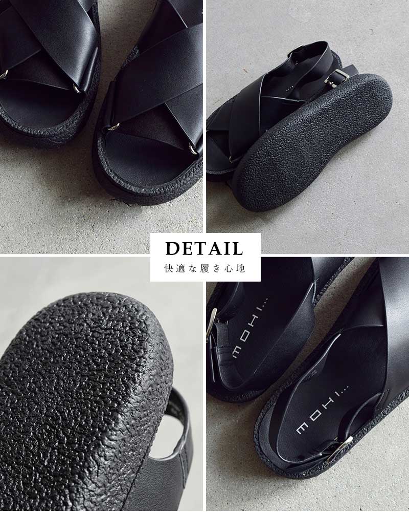 MOHI（モヒ） セール【30%OFF】モヒ カウレザー クロス ストラップ