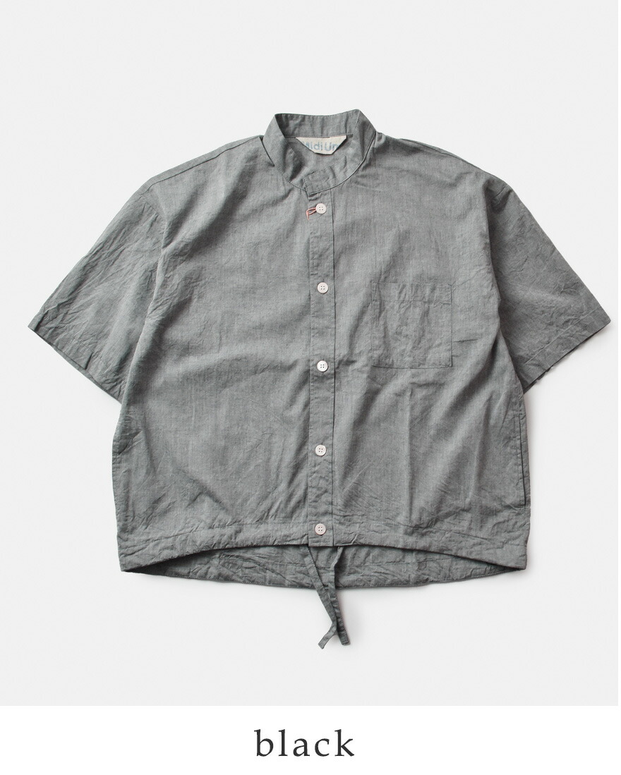 MidiUmi 【30%OFF】ミディウミ コットン シャンブレー ワーク