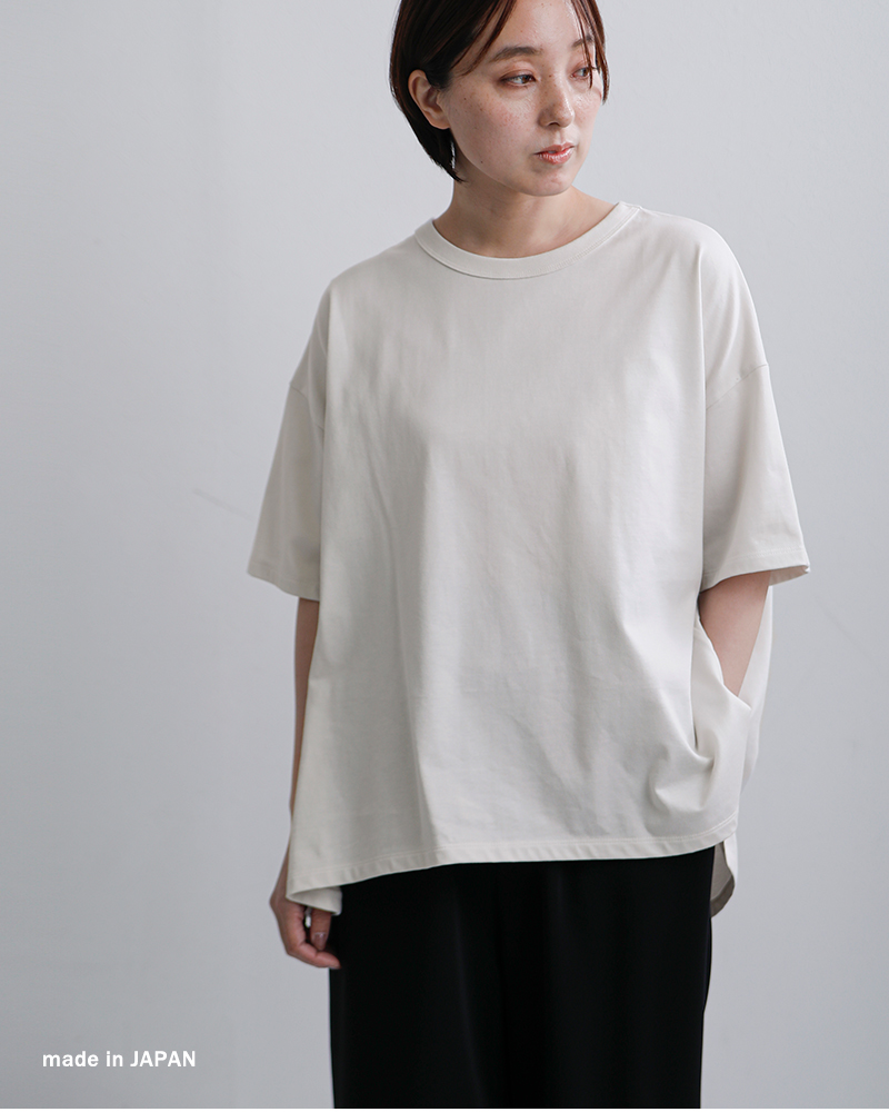 TRAVAIL MANUEL（トラバイユマニュアル） コットン ミディ天竺 バック 