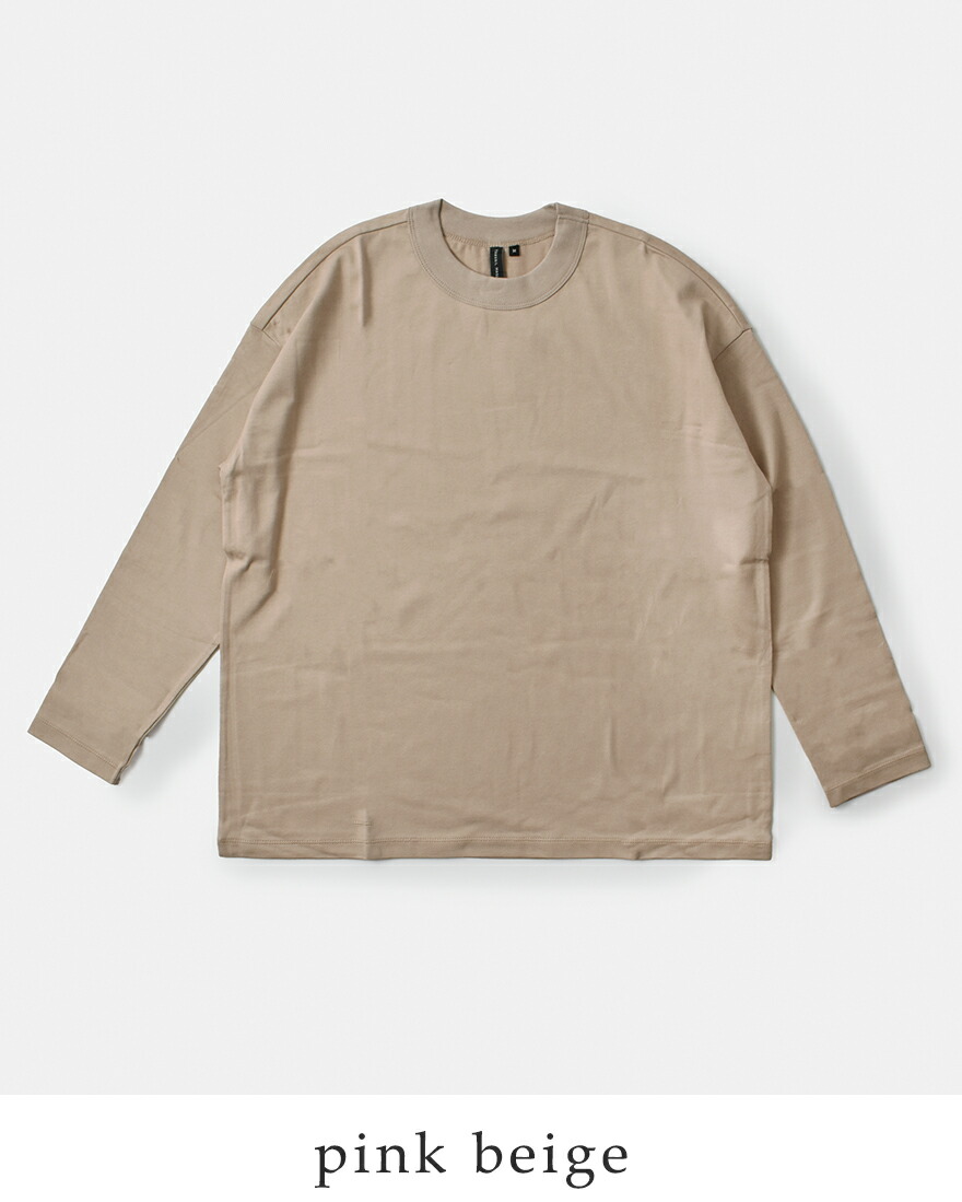 トラバイユマニュアル TRAVAIL MANUEL  ミディ天竺 ロングスリーブ バインダー Tシャツ 長袖 2025  レディース 【クーポン対象】 TRAVAIL MANUEL トラバイユマニュアル ミディ天竺 ロング