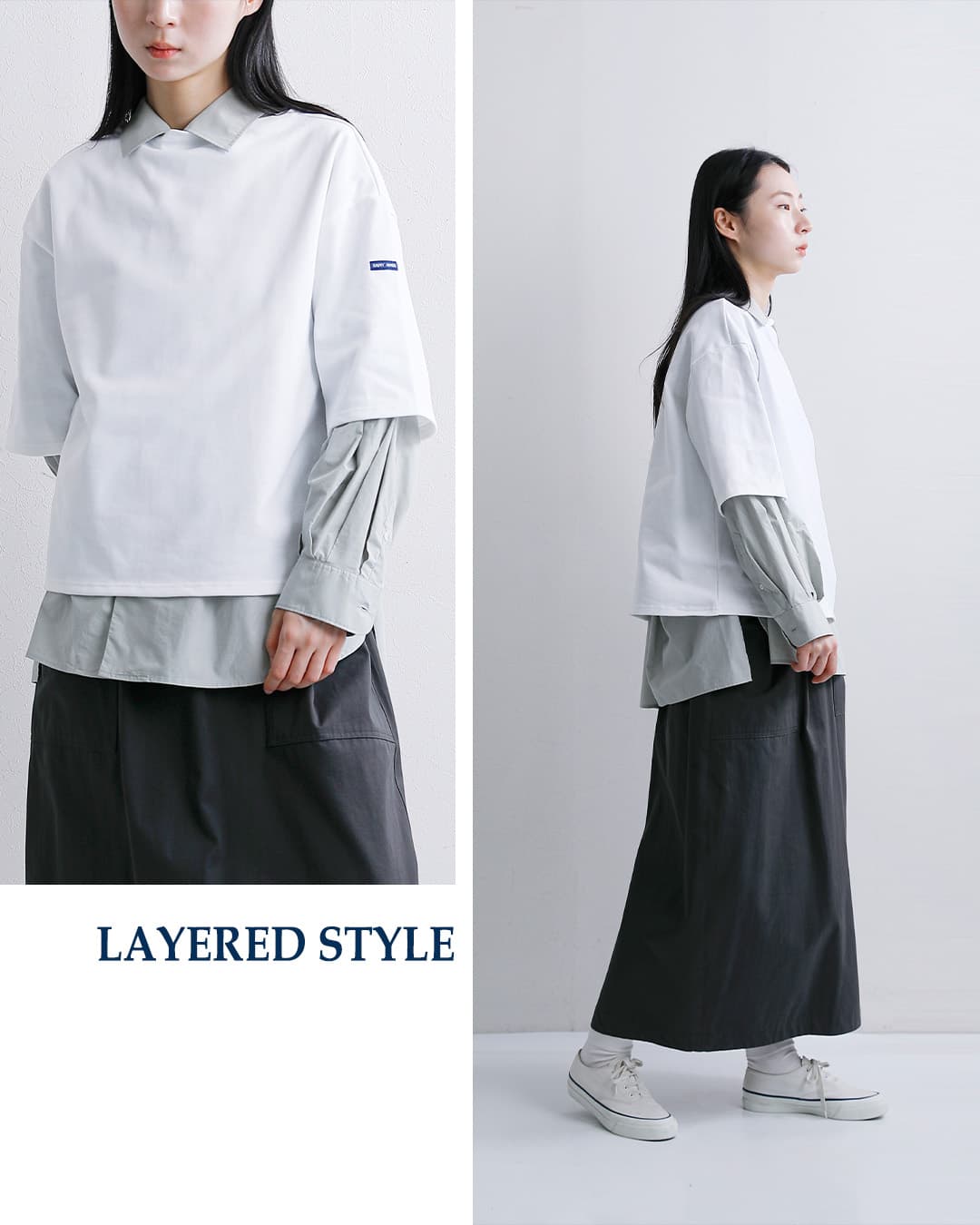 SAINT JAMES(セントジェームス)厚手 コットン ボートネック ウェッソンルーズ ドロップ Tシャツ 20jc-tee-loose