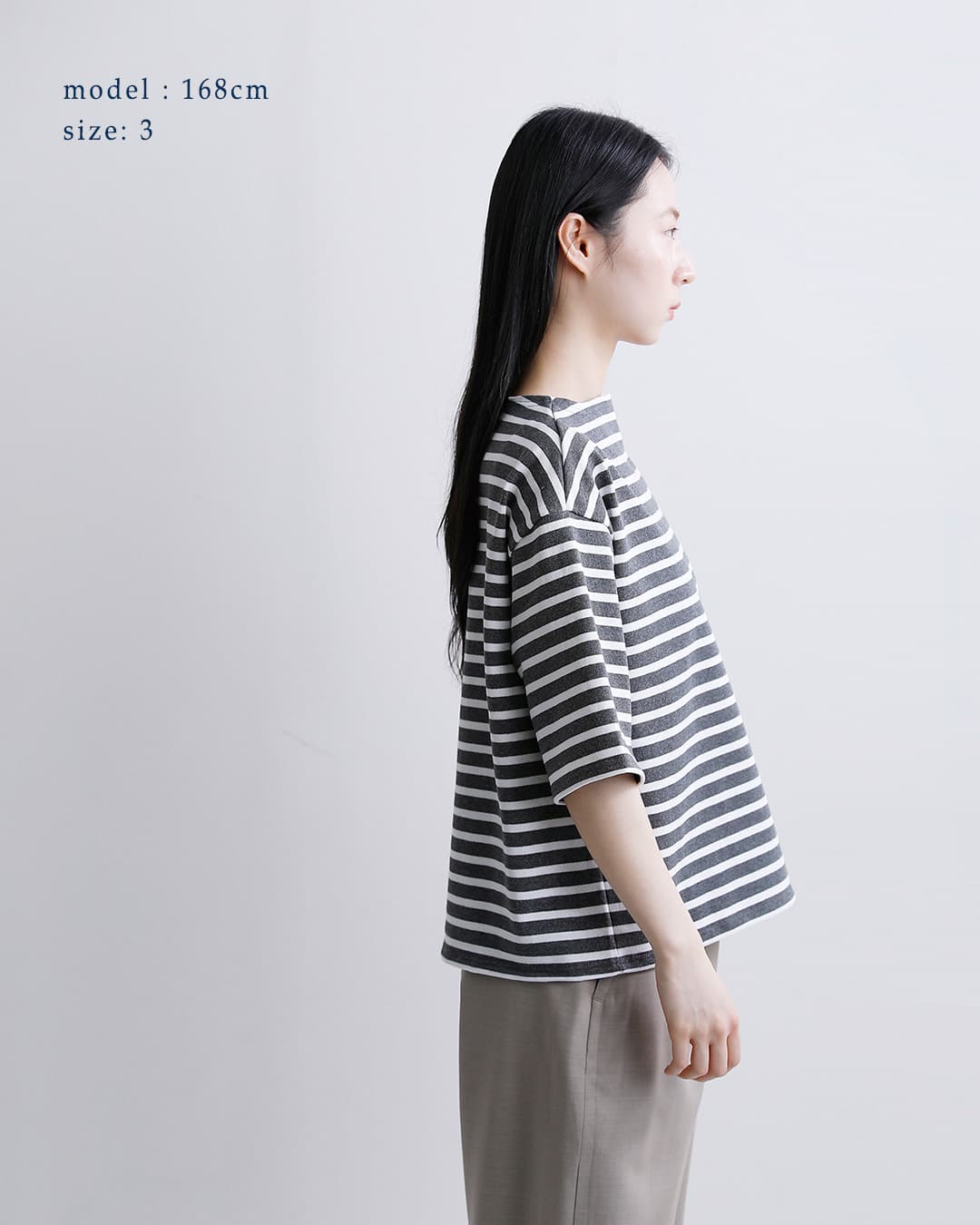 SAINT JAMES(セントジェームス)厚手 コットン ボートネック ウェッソンルーズ ドロップ Tシャツ 20jc-tee-loose