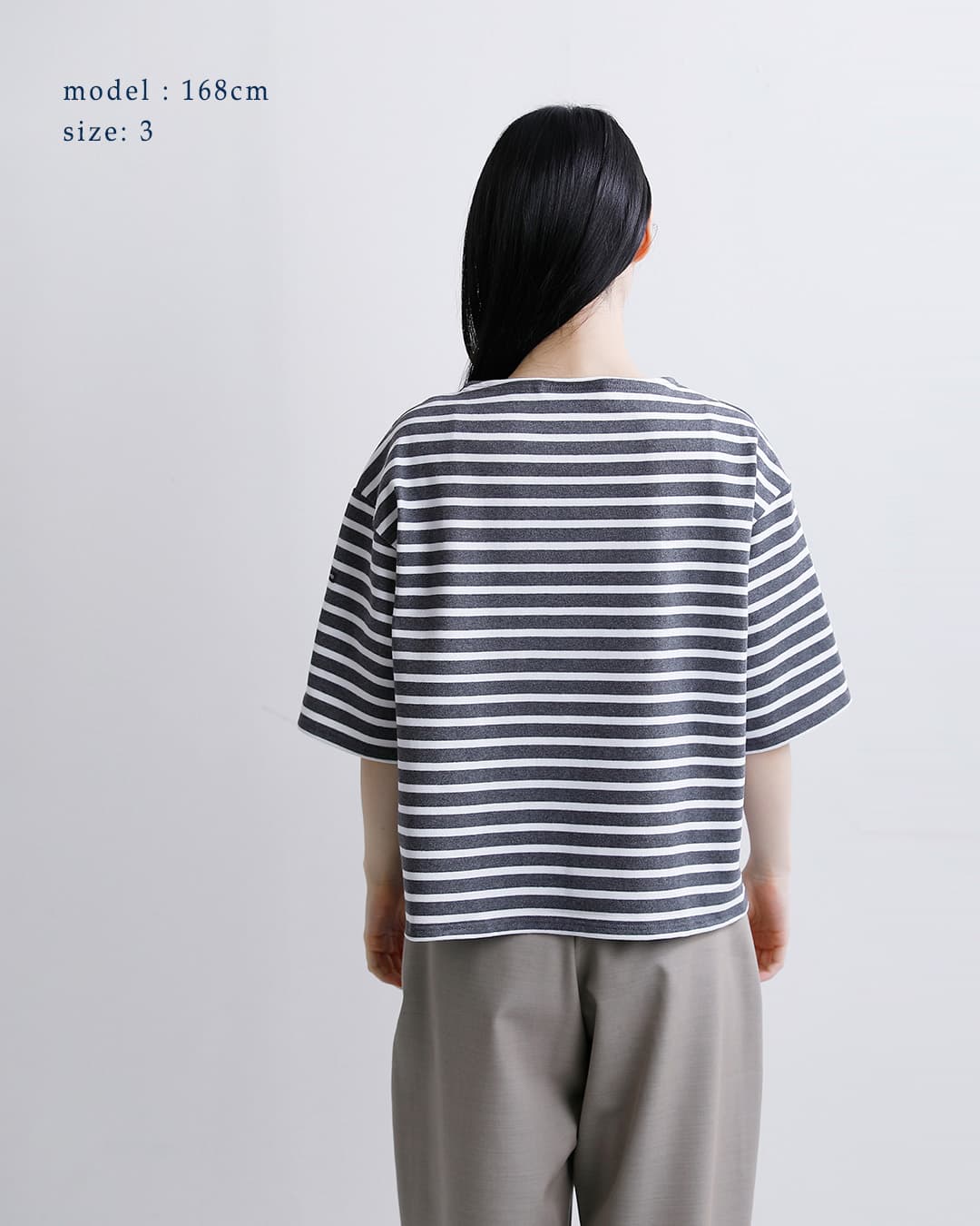 SAINT JAMES(セントジェームス)厚手 コットン ボートネック ウェッソンルーズ ドロップ Tシャツ 20jc-tee-loose