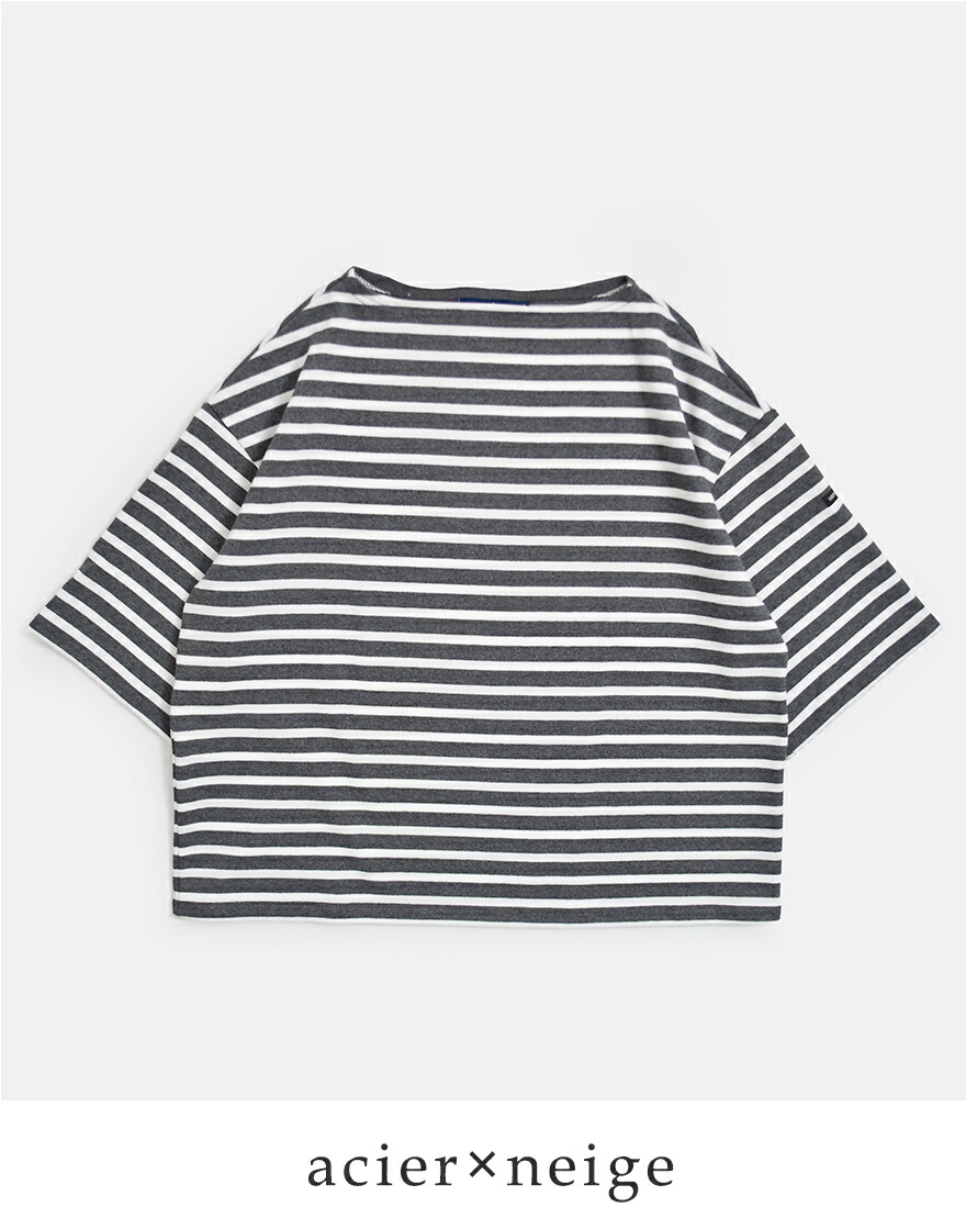 セントジェームス SAINT JAMES 厚手 コットン ボートネック ウェッソンルーズ ドロップ Tシャツ 20jc-tee-loose 春夏 2026ss新作の画像
