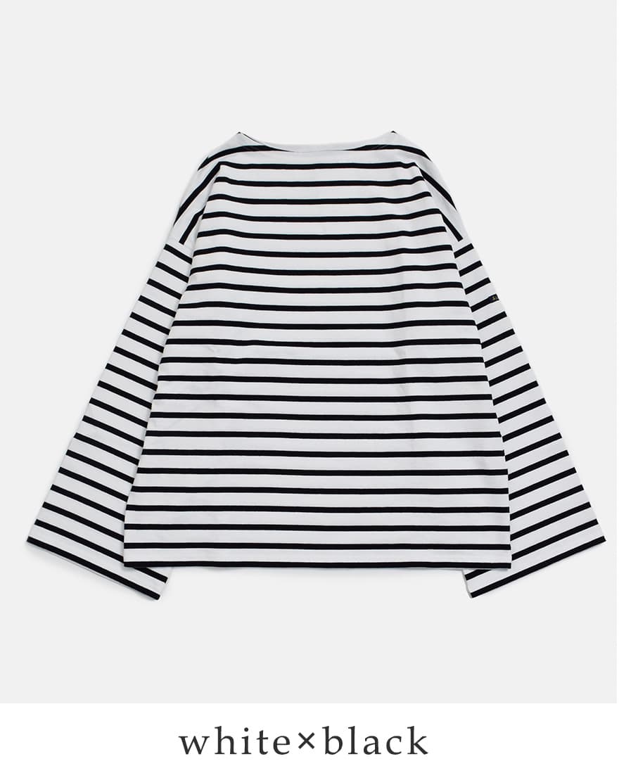 Le Minor（ルミノア） コットン オーバーサイズ ボーダー Tシャツ