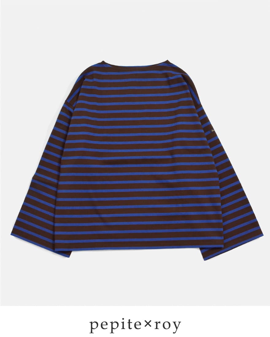 Le Minor（ルミノア） コットン オーバーサイズ ボーダー Tシャツ