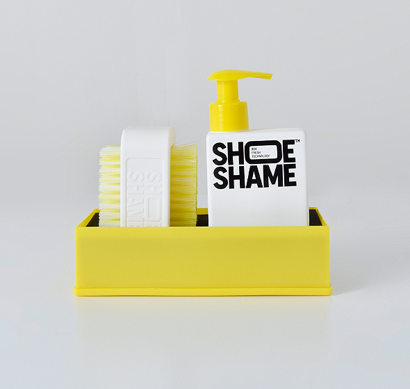 SHOE SHAME(シューシェイム)<br>クリーニングジェル＆ダブルサイドブラシ オールインワンキット lose-the-dirt-kit