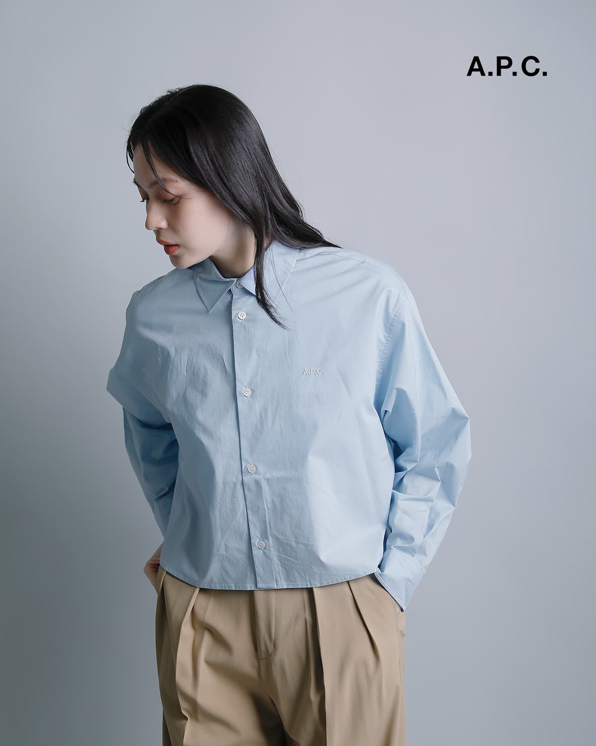 A.P.C.（アーペーセー） アー ペー セー コットンポプリン 長袖シャツ 