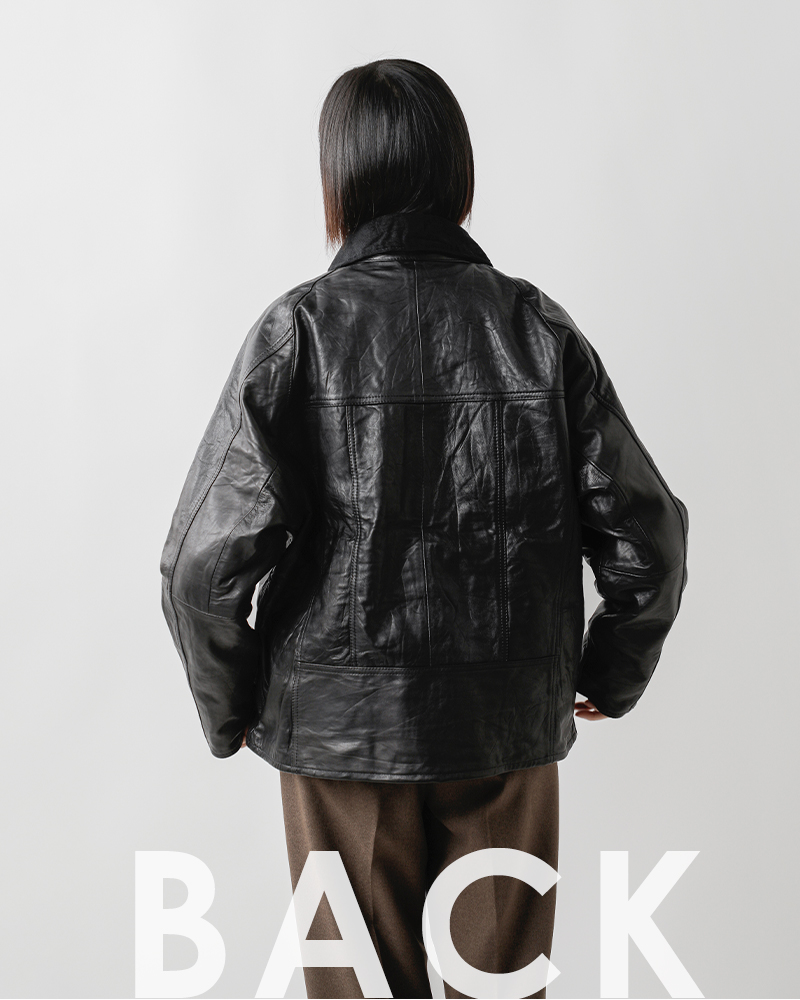 yoused LEATHER DS JKT サイズ0 セール【20%OFF】ユーズド Yoused レザー ドライバーズ ジャケット