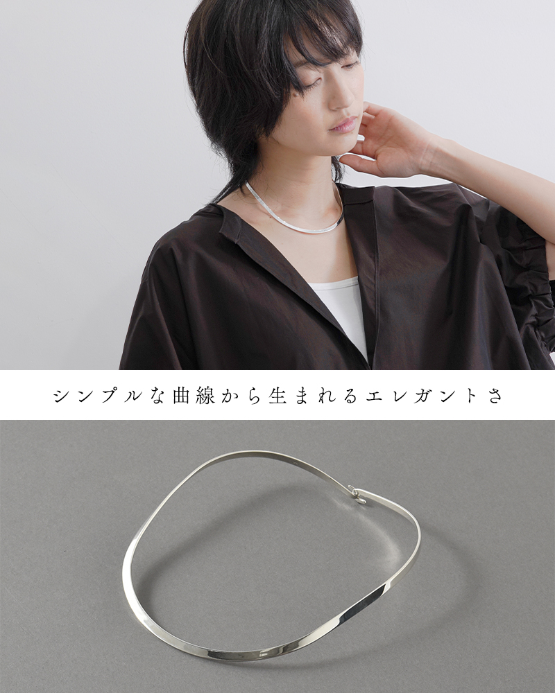 vintage シルバー925 インレイ シルバーチョーカー 黒 ブラック JAMIRAY（ジャミレイ） シルバー プレート チョーカー S PLATE CHOKER