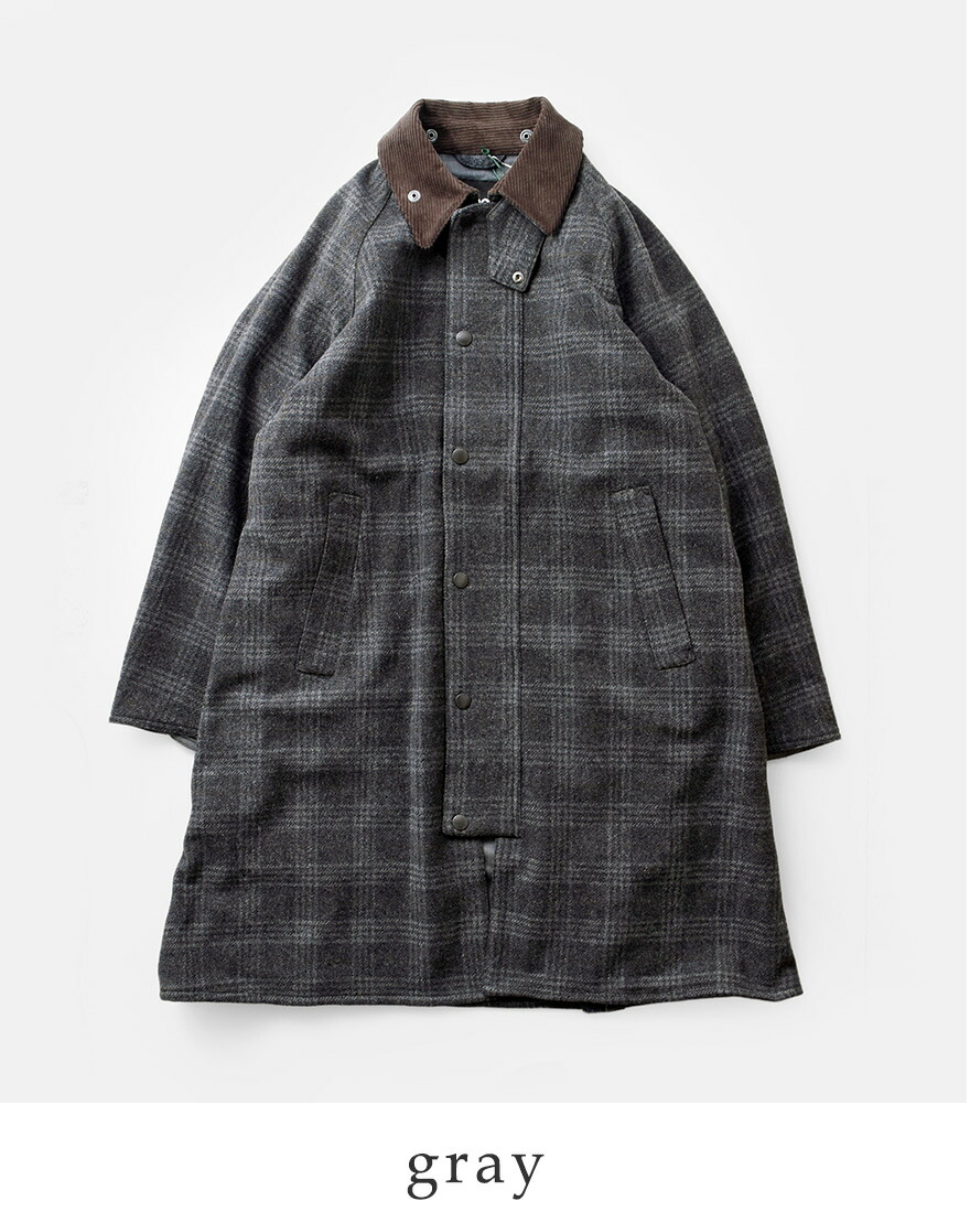 30%OFF】バブアー Barbour フレンチウール ミドルレングス チェック 
