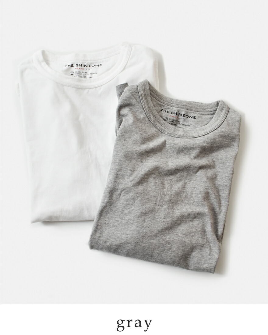 Shinzone（シンゾーン） コットン パック ロングスリーブ Tシャツ PACK