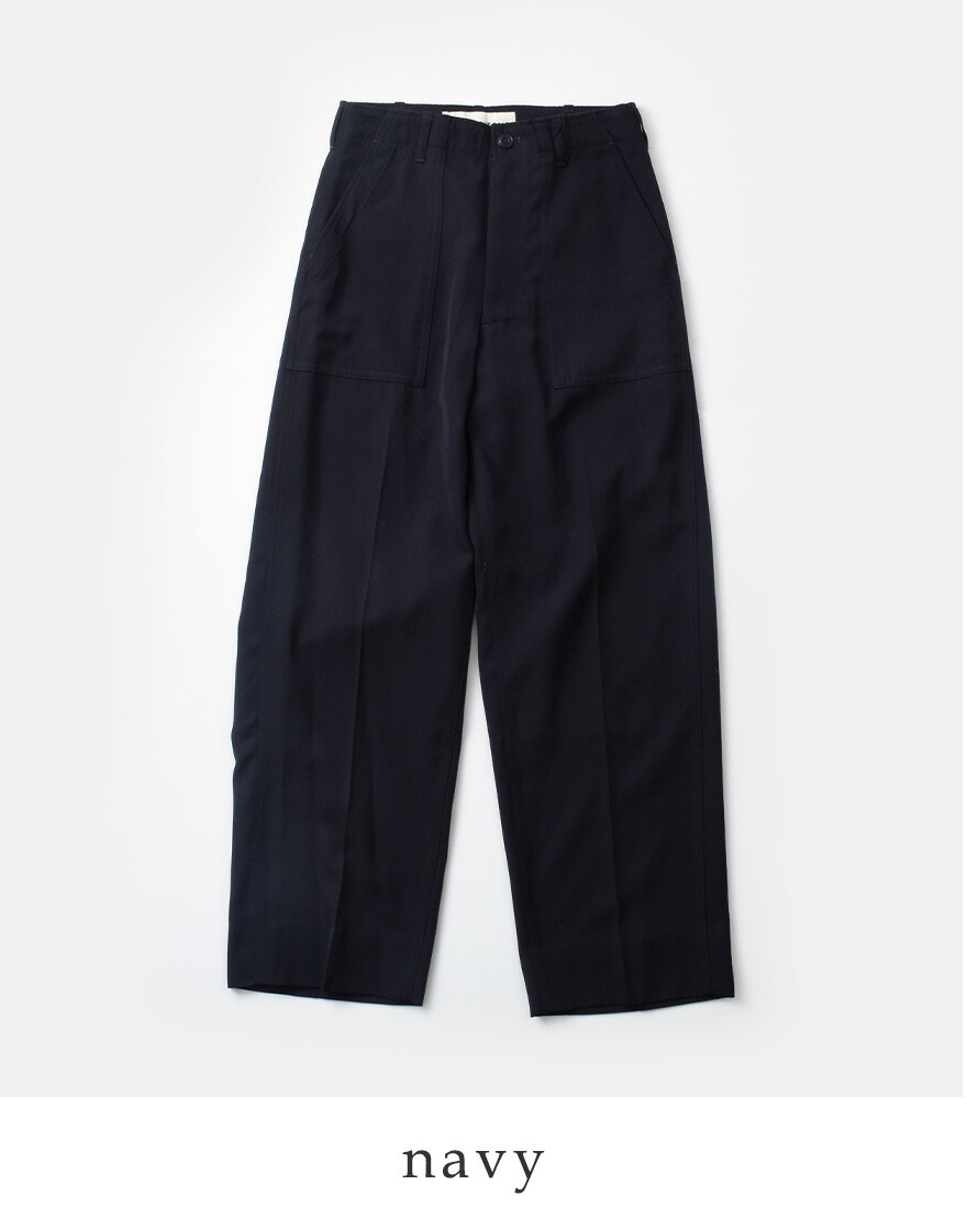 Shinzone シンゾーン ウール ギャバ センタープレス ベイカー パンツ BAKER PANTS TYPE-3 24amspa09 レディース 2024aw新作