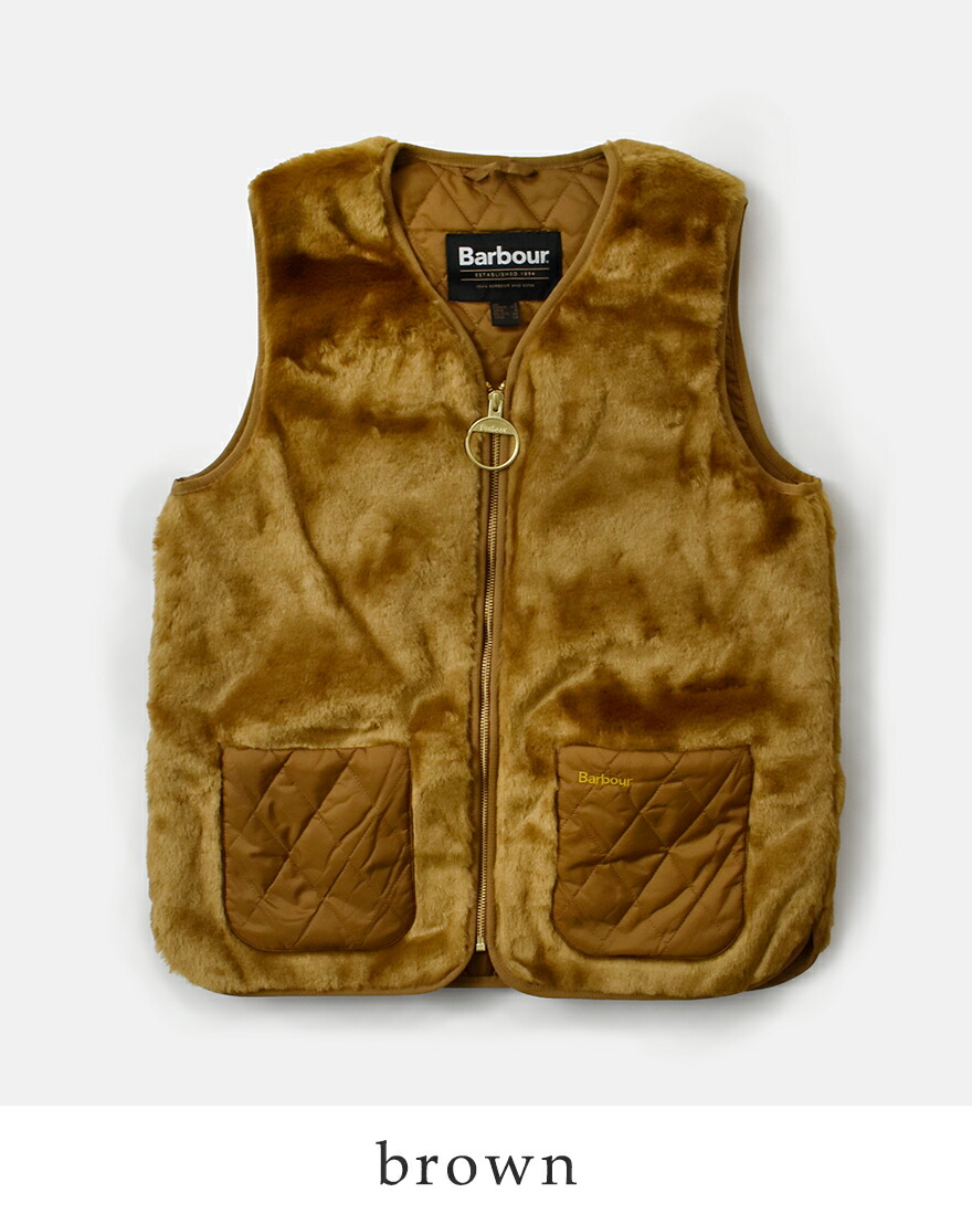 Barbour（バブアー） カリン フェイクファー ジレ KARIN FAUX FUR