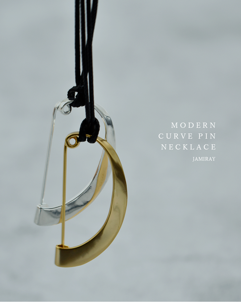 JAMIRAY（ジャミレイ） モダン カーブ ピン ネックレス MODERN CURVE