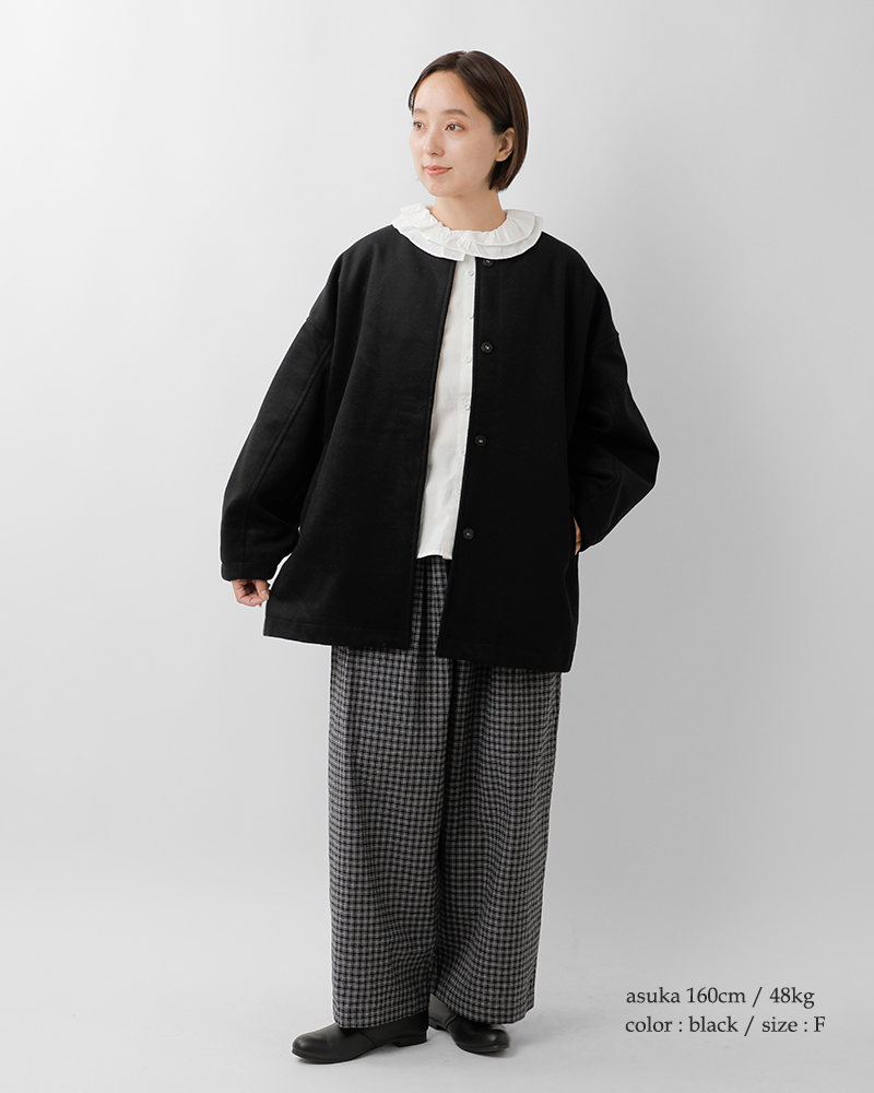 heavenly(ヘブンリー)ウールミックスノーカラーショートコート2550143