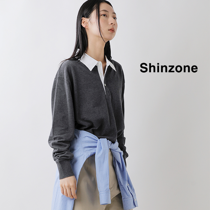 Shinzone（シンゾーン） コットン ラガー ポロシャツ RUGGER POLO