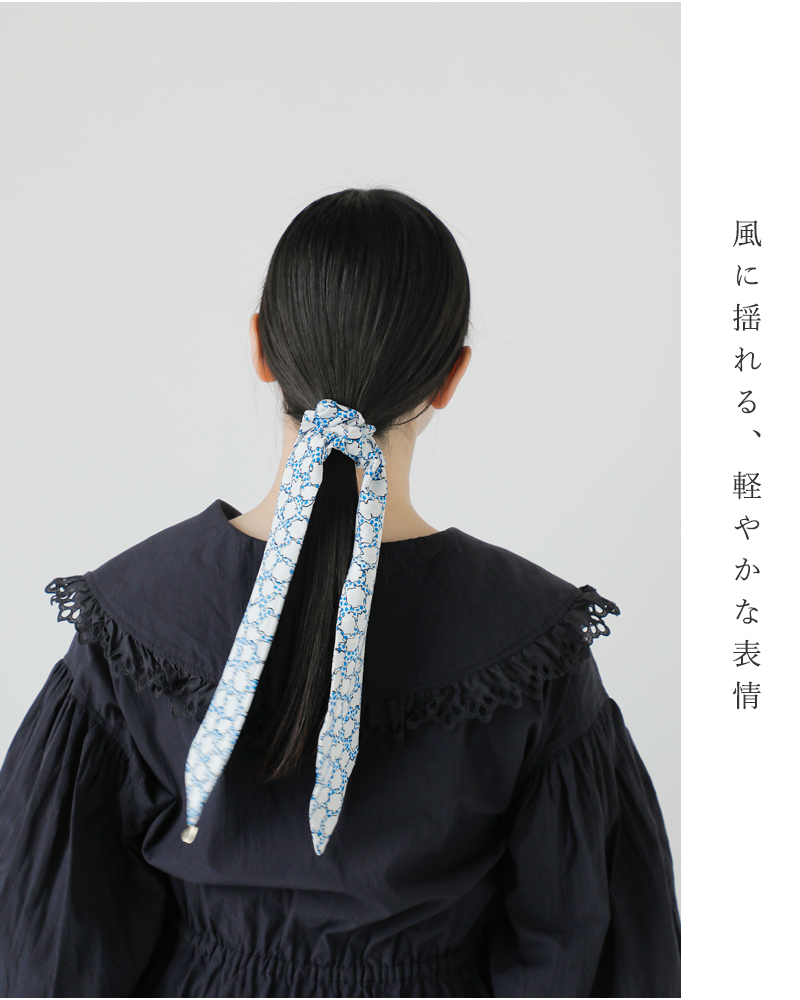 Shinzone(シンゾーン)ポルトプリントリボンシュシュ“RIBBONSCRUNCHIE”25mmsit03