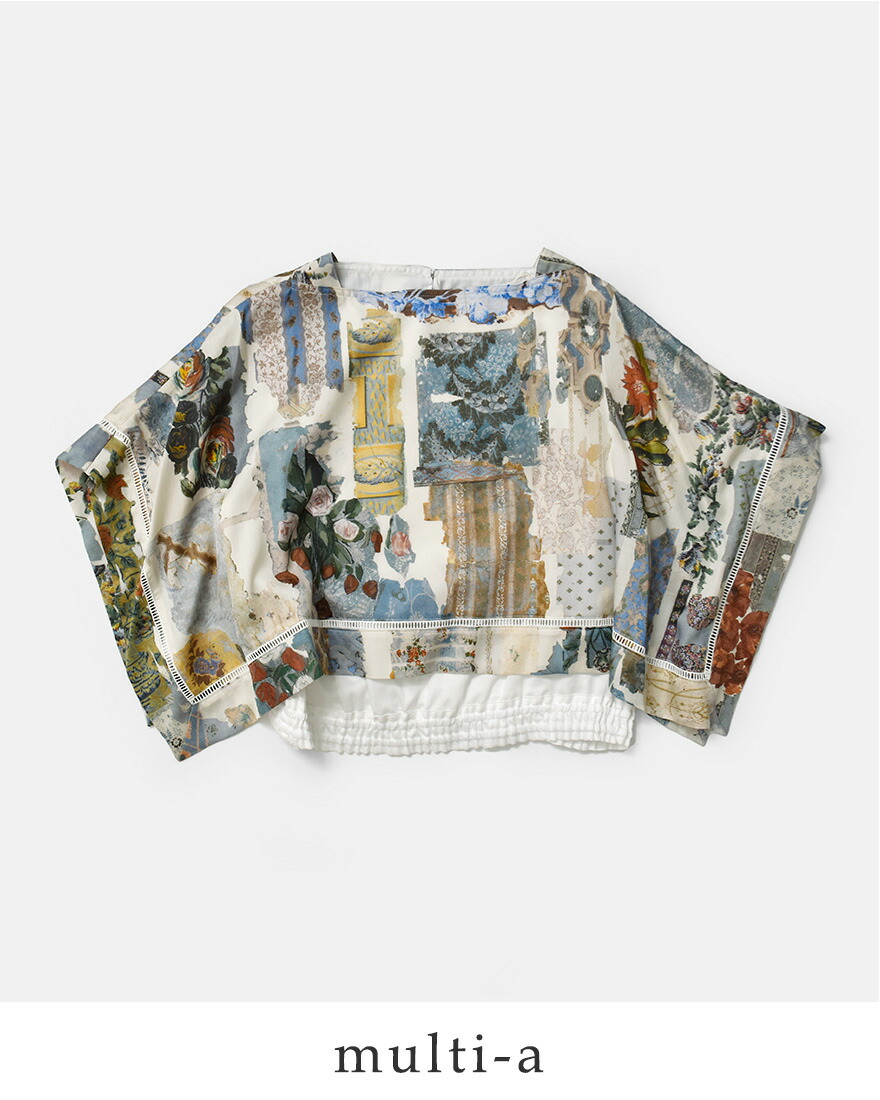 アシードンクラウド ASEEDONCLOUD コットン フロシキ ブラウス Furoshiki Blouse 261609 レディース 春夏 2026ss新作の画像
