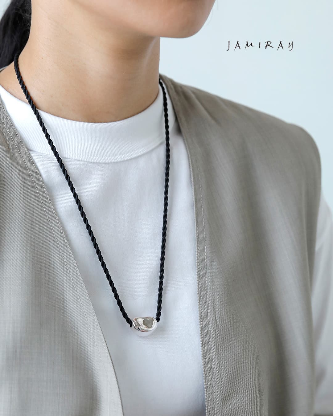 JAMIRAY（ジャミレイ） ミニビーン シルクコード ネックレス Mini bean