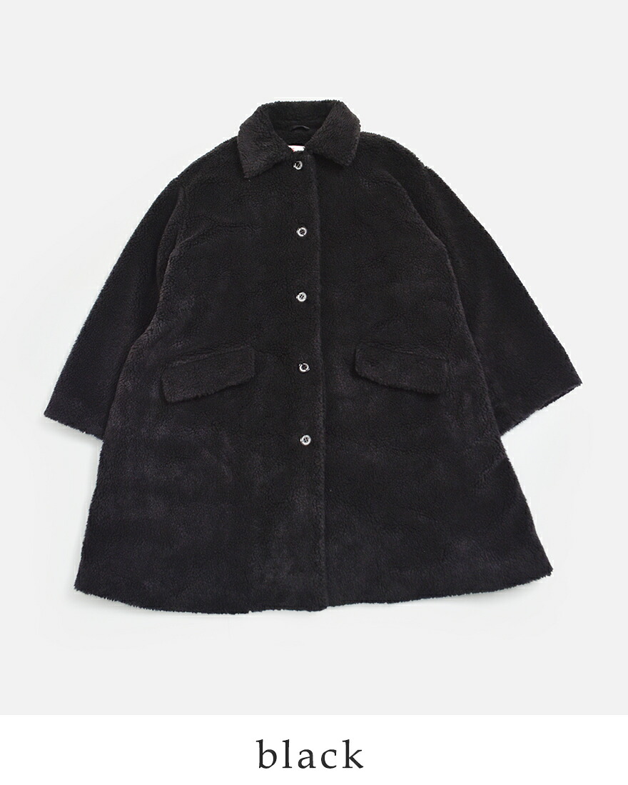 リンナネン【L】高級ファーコート◎ブラック　異素材のダイヤ柄　ロシアンカラクール Traditional Weatherwear（トラディショナル ウェザーウェア