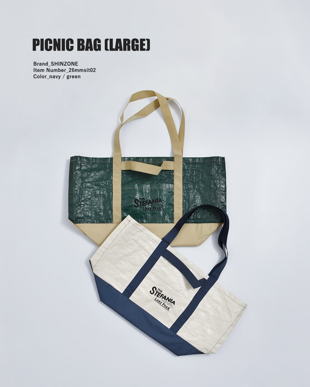 Shinzone（シンゾーン） ビッグサイズ ピクニック トートバッグ PICNIC