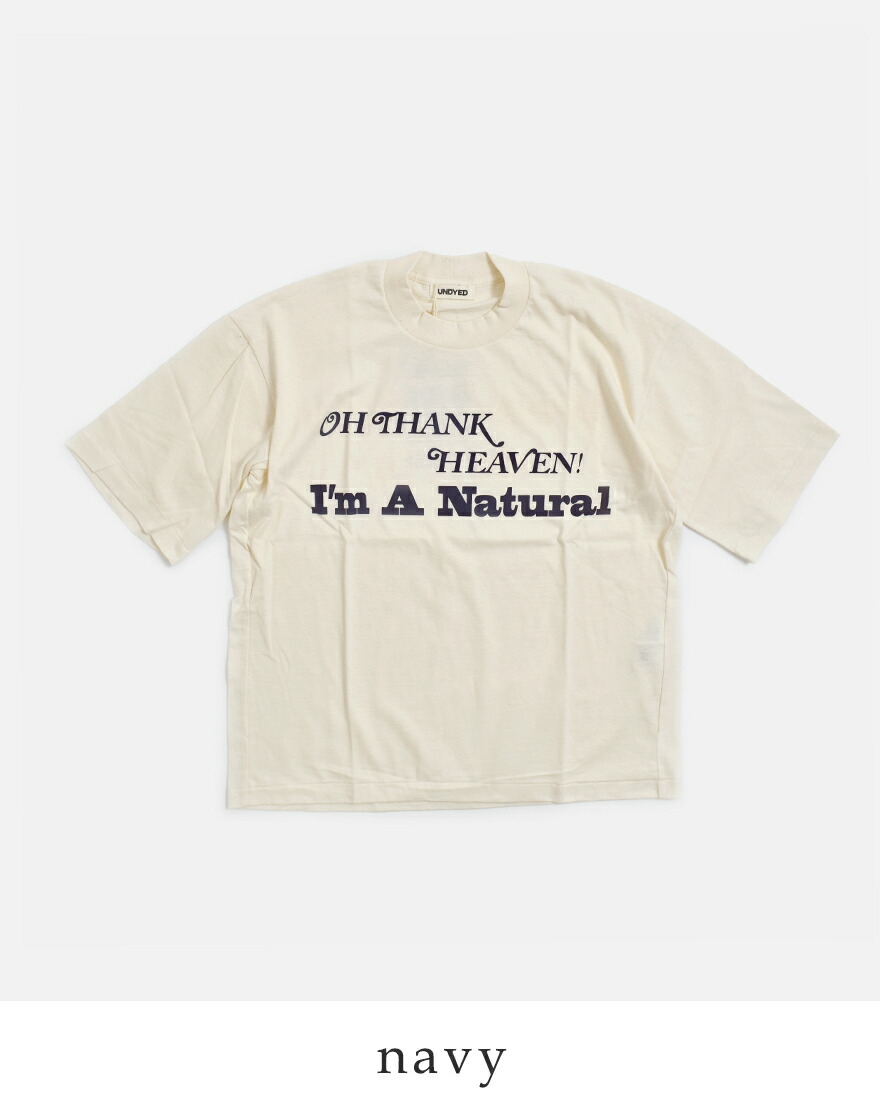 アンダイド UNDYED  オーガニックコットン 半袖 プリントTシャツ 30PV PT-T 26s341a レディース  春夏 2026ss新作の画像