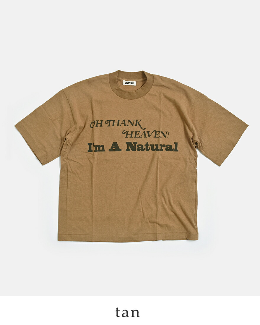 アンダイド UNDYED  オーガニックコットン 半袖 プリントTシャツ 30PV PT-T 26s341a レディース  春夏 2026ss新作の画像