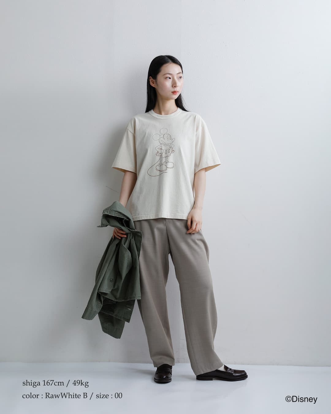 UNDYED アンダイド オーガニックコットン 半袖 プリントTシャツ