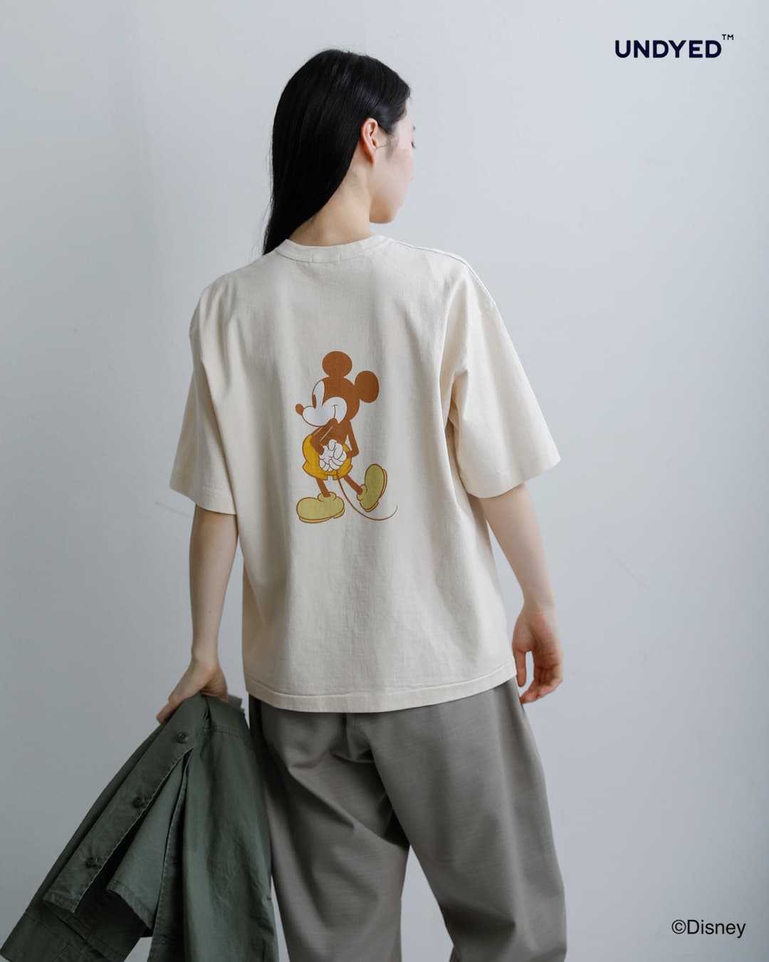 UNDYED アンダイド オーガニックコットン 半袖 プリントTシャツ